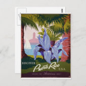 WPA - Besuch von Puerto Rico Postkarte (Vorne/Hinten)
