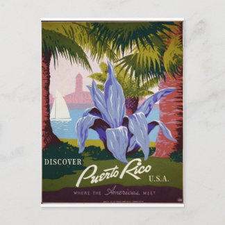 WPA - Besuchen Sie Puerto Rico Postkarte