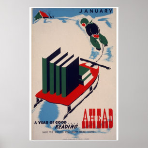 WPA-Bibliotheksplakat Poster