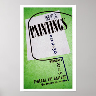 WPA-Bilder Auf Bundesstaatlich Art Gallery Poster