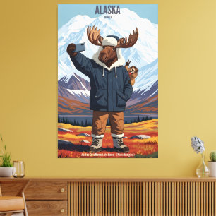WPA Denali Alaska Elch Leinwanddruck