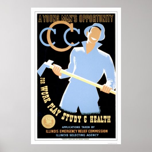 WPA für junge Männer 1941 Poster (Vorne)