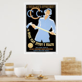 WPA für junge Männer 1941 Poster (Küche)