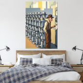 WPA inspired Leinwanddruck (Insitu (Schlafzimmer))