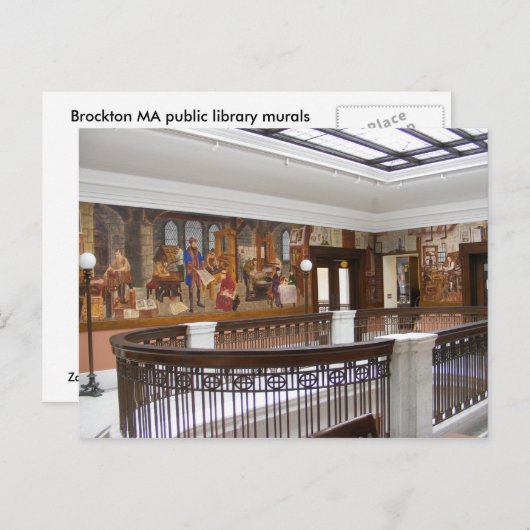 WPA Murals 10 ~ Postkarte (Vorne/Hinten)