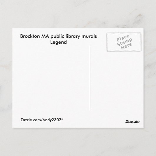 WPA Murals 1 ~ Postkarte (Rückseite)