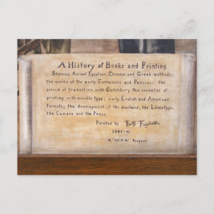 WPA Murals 1 ~ Postkarte