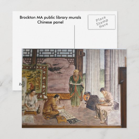 WPA Murals 3 ~ Postkarte (Vorne/Hinten)