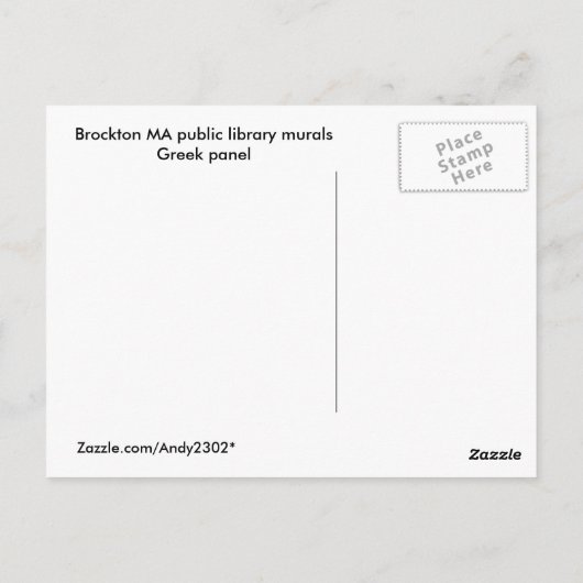 WPA Murals 4 ~ Postkarte (Rückseite)