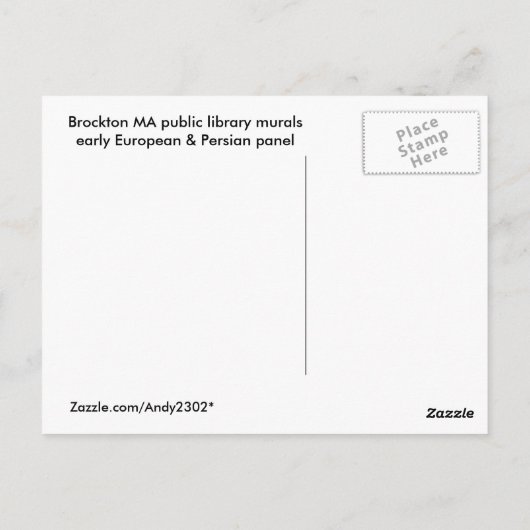 WPA Murals 5 ~ Postkarte (Rückseite)