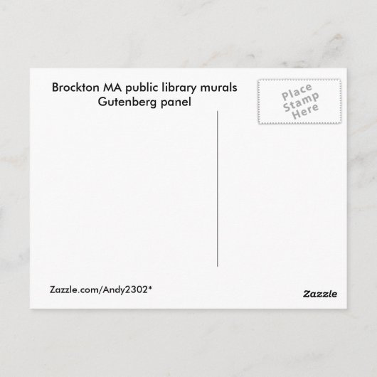 WPA Murals 6 ~ Postkarte (Rückseite)