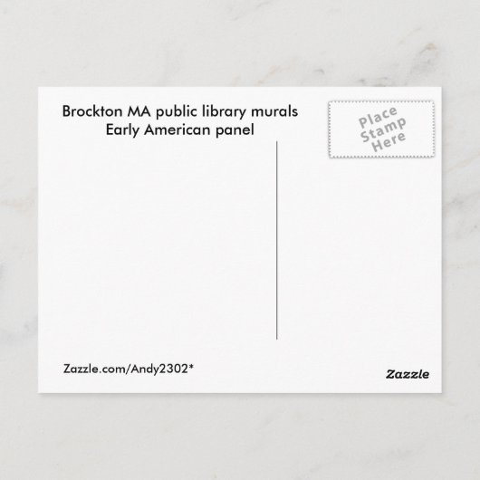 WPA Murals 7 ~ Postkarte (Rückseite)