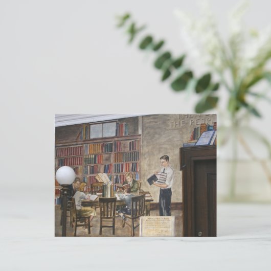 WPA Murals 8 ~ Postkarte (Stehend Vorderseite)