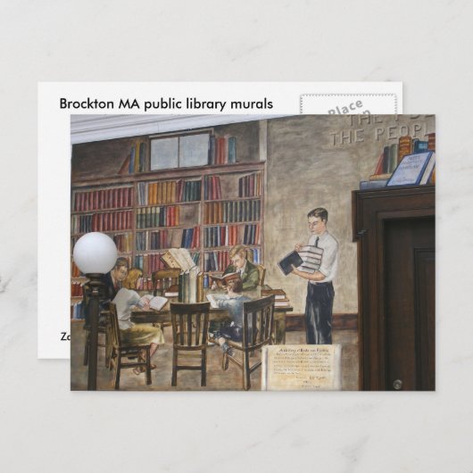 WPA Murals 8 ~ Postkarte (Vorne/Hinten)