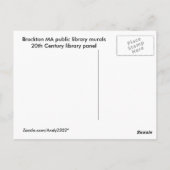 WPA Murals 8 ~ Postkarte (Rückseite)