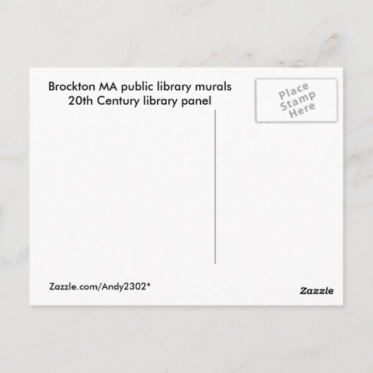 WPA Murals 8 ~ Postkarte (Rückseite)