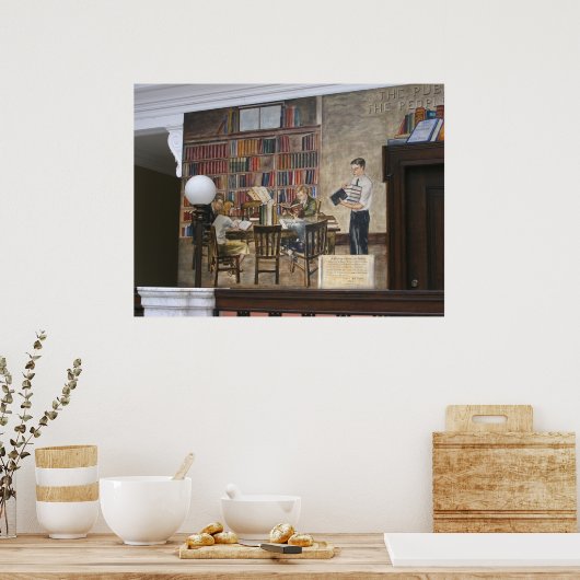 WPA Murals 8 ~ Print Poster (Küche)