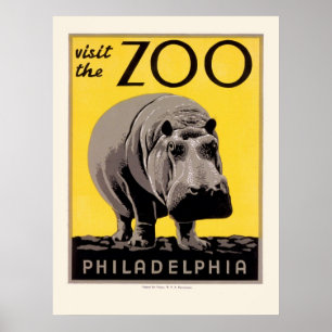 WPA-Plakat für den Philadelphia-Zoo Poster