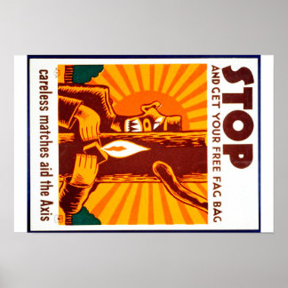 WPA-Plakat zur Verhütung Vintager Waldbrände Poster