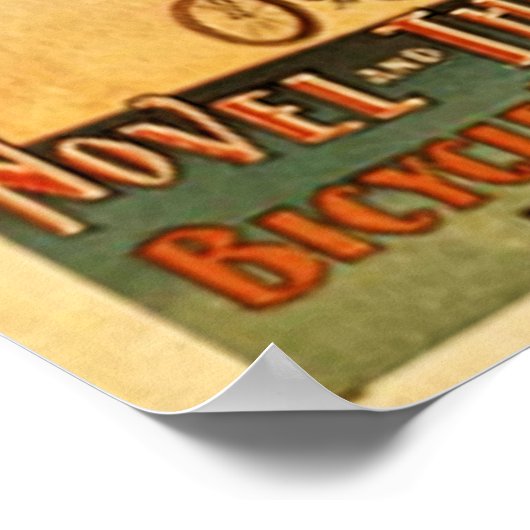 WPA Poster, Fahrradparachute Drop Poster (Ecke)