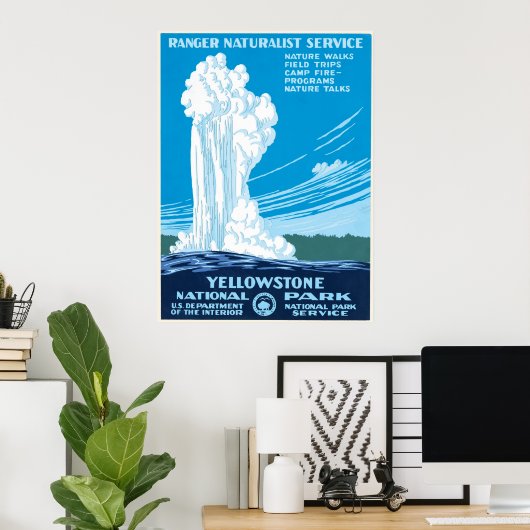 WPA-Poster für den Yellowstone-Nationalpark Poster (Heimbüro)