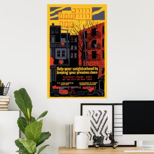 WPA Poster Neighanhood Cleanup (Heimbüro)