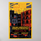WPA Poster Neighanhood Cleanup (Vorne)