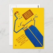 WPA Poster Postkarte (Vorne/Hinten)
