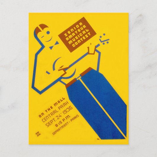 WPA Poster Postkarte (Vorderseite)