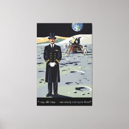 WPA poster style funny canvas print Leinwanddruck