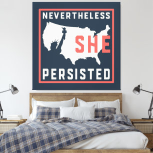 WPA-Stil, dennoch beharrte sie auf Lady Liberty Leinwanddruck