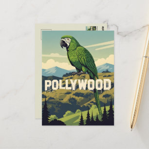 WPA-Stil Hollywood-Parodie Postkarte