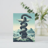 WPA-Stil Rio de Janeiro Postkarte (Stehend Vorderseite)