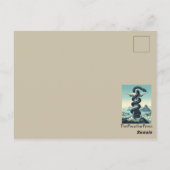WPA-Stil Rio de Janeiro Postkarte (Rückseite)