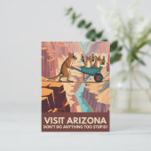 WPA-Stil Visit Arizona Postkarte (Stehend Vorderseite)