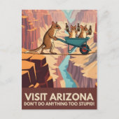 WPA-Stil Visit Arizona Postkarte (Vorderseite)