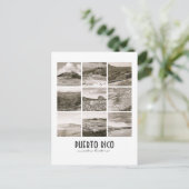 WPA Vintage Collage Puerto Rico Postkarte (Stehend Vorderseite)
