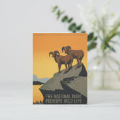WPA Vintage Nationalparks Naturschutzgebiete Postkarte (Stehend Vorderseite)