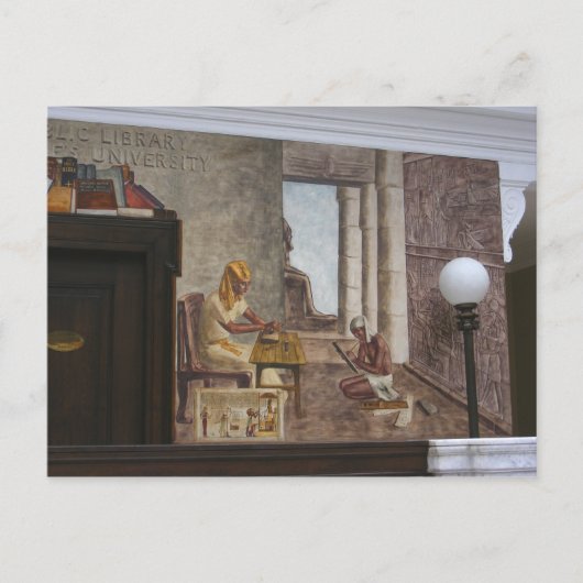 WPA-Wandgemälde2 ~ Postkarte (Vorderseite)