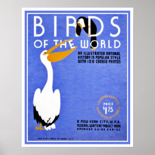 WPA-Werbung für Vögel der Welt Poster