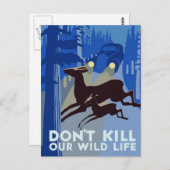 WPA Wildlife Postkarte (Vorne/Hinten)