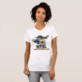 WPBL Womens Pro Baseball League Maskottchen-Design T-Shirt (Vorne ganz)