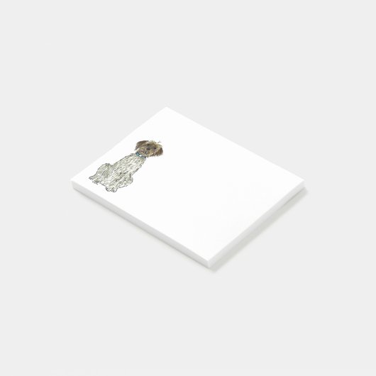 WPG Drahthaar Pointing Griffon Dog Post-it Notes Post-it Klebezettel (angewinkelt)