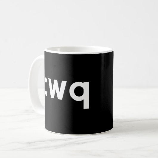WQ - Funny Coder Design zum Rett von Exit V Kaffeetasse (Vorderseite Links)