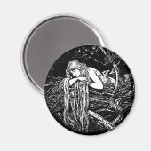 WQ MAGNET : Langhaarige Maiden (Vorderseite/Rückseite)