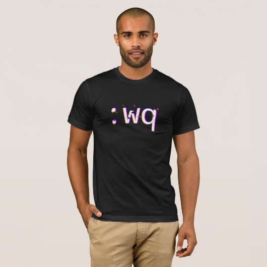 wq Rett und Beenden Funny Programmer T-Shirt (Vorne ganz)