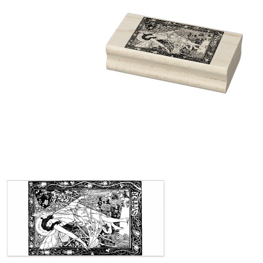 WQ RUBBER BRIEFMARKE: Fairy Maiden Summer Gummistempel (Stempel)