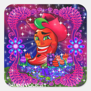 WQ Scott Hot Pepper "Say Cheese" Aufkleber Groß