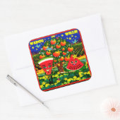 WQ STICKERS LG: Watermelon Saxophone Flute Cartoon (Umschlag)