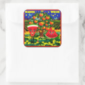 WQ STICKERS LG: Watermelon Saxophone Flute Cartoon (Tasche)